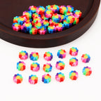 Flower Clay Beads 10mm Colorful Sunflower Polymer 100pcs 4