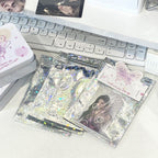 Holographic Star Pattern Aluminum Film Zip Lock Plastic Bags 50pcs 10x15cm 3