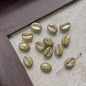 Vintage Czech Coffee Bean Lampwork Glass Beads 8x11mm 10pcs 7