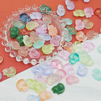 Czech Glass Beads Fox 18mm Translucent Pastel Colors 25pcs 2