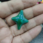 UV Plating Cross Shaped Star Acrylic Beads 25mm Glossy Colorful 100pcs 10