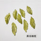 Czech Glass Beads Seaweed Leaf 14x37mm Translucent Green Blue Jasper 100pcs 24