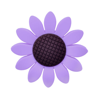 Silicone Focal Beads Sunflower Soft Petal Detailed Center 10pcs 14