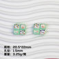 Sanrio Series 4-Roll Bread Resin Beads Glossy Pastel 20pcs 10