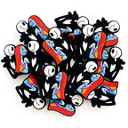 Silicone Focal Beads Halloween Ghost Couple Vibrant Colors 20pcs 4