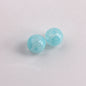 Transparent Fireworks Pattern Acrylic Beads 15mm Colorful 50pcs 9
