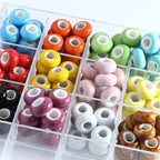 Ceramic Round Spacer Beads 16mm Solid Color 20pcs