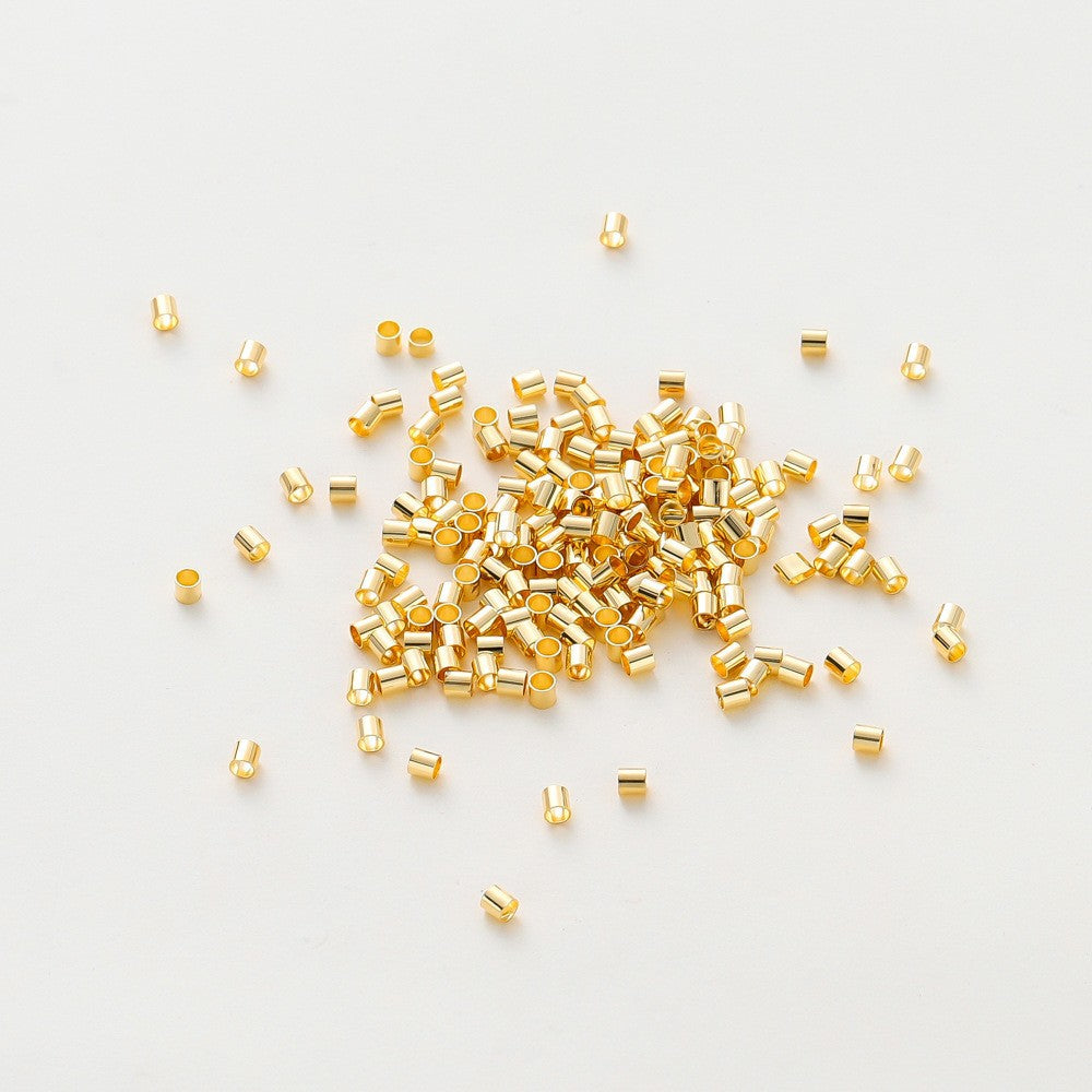 Brass Tube Metal Beads 1.5/2/2.5mm Smooth 100pcs 4