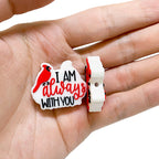 Silicone Focal Beads Parrot Animals With Heartfelt Message 20pcs 5
