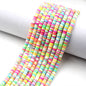 Flat Clay Beads 6mm Colorful Polymer Spacer Disc 10strands 14