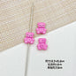 Bear and Honeypot Metal Beads 13mm Hand-Painted Colorful 10pcs 11