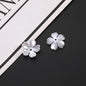Five-Petal Flower Acrylic Beads 15mm Soft Pearly White 500pcs 6
