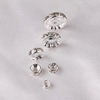 Brass Rhinestone Spacer Beads 4-12mm Sparkling Gold 300pcs 4