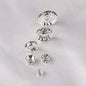 Brass Rhinestone Spacer Beads 4-12mm Sparkling Gold 300pcs 4