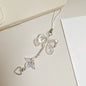 Acrylic Angel Wing Phone Charm Pastel Bow Pendant 4pcs 13cm 8