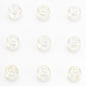 Glass Smooth Spacer Beads 8mm 10mm Large Hole Electroplated 50pcs 9