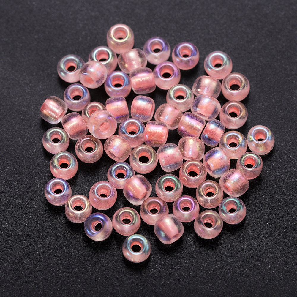 Glow In The Dark Seed Glass Beads 3mm Multicolor Stripes 1800pcs 20