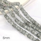 Crackle Square Glass Beads 6mm Multicolor Mixed 59pcs 7