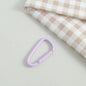 Metal D Shaped Spring Trigger Key Rings 46mm Colorful Painted 20pcs 20