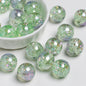 Shimmer Glitter Filled Resin Beads 16mm Round Mixed Colors 10pcs 14