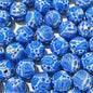 Plating Round Acrylic Beads 16mm Bohemian Style Glossy 100pcs