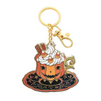 Alloy Pumpkin Tea Cup Halloween Keychain Zinc Alloy Festive Charm 4
