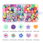 Cartoon Flat Clay Beads Polymer Colorful Mixed Designs 2boxes 7