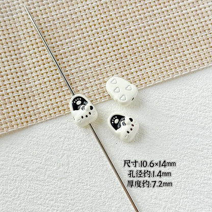 Kite Slippers Metal Beads 14mm Colorful Glossy Painted 10pcs 10