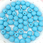 Painted Round Acrylic Beads 12mm Creamy Pumpkin Matte 100pcs 8