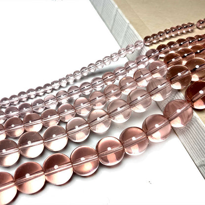 Colored Transparent Round Glass Beads 12mm Assorted Colors 31pcs 10