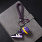 Silicone Basketball Sneaker Keychain with Mini Basketball Charm 6