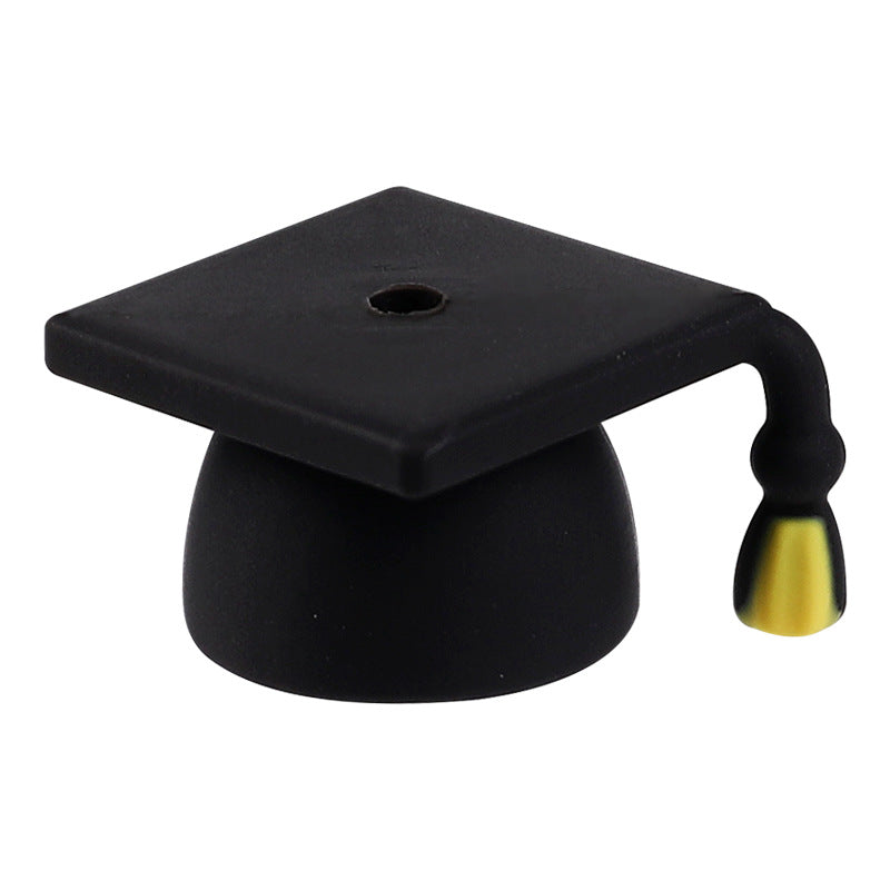 Silicone 3D Focal Beads Graduation Season Bachelor Hat Trophy 4