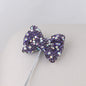 Rhinestone Bow Clay Beads 30mm Full Covered 5pcs 14