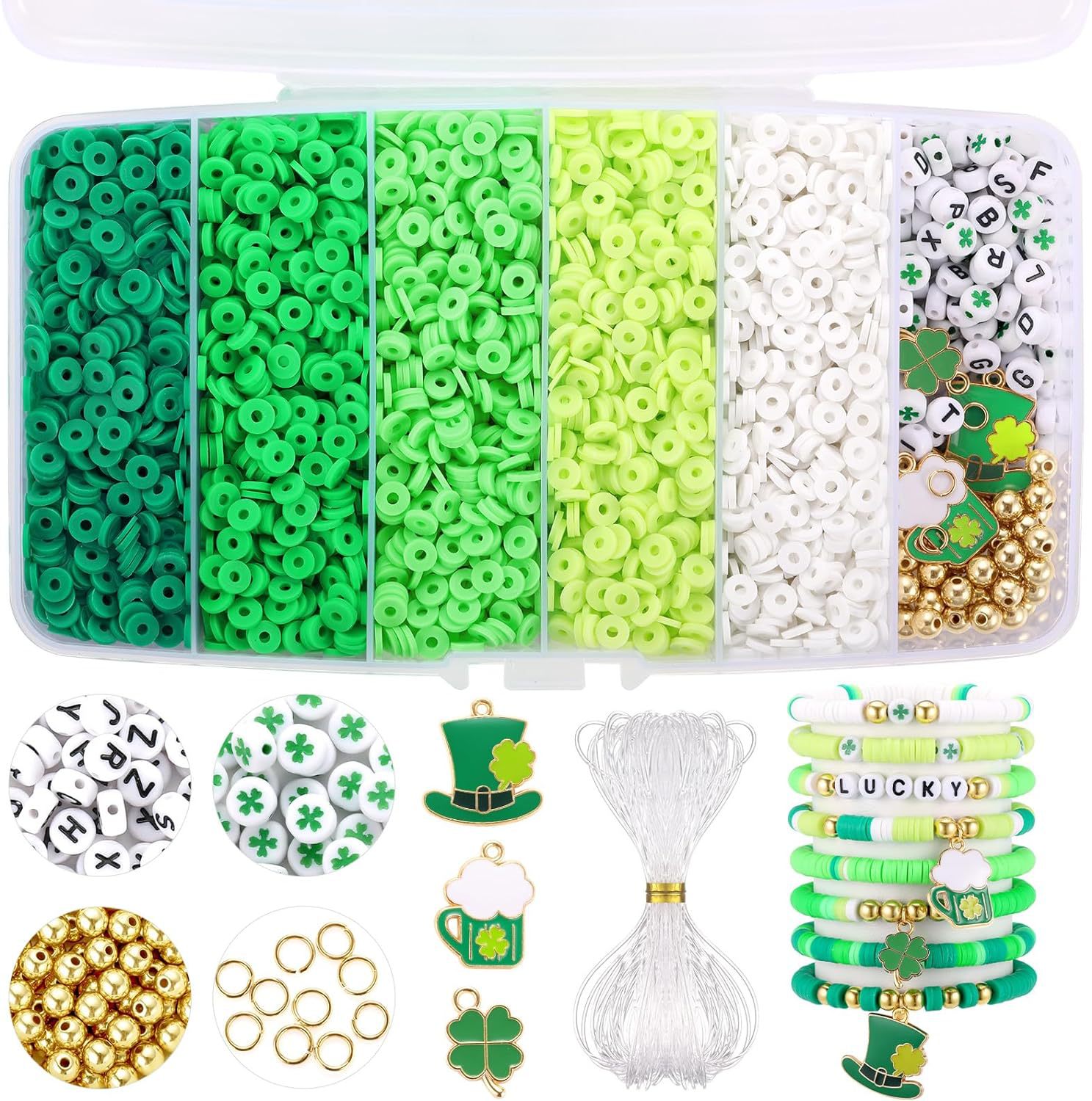 Heishi Clay Beads 6mm Multicolor Smooth Matte Polymer 1box 11
