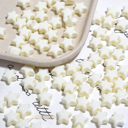 Glow Star Acrylic Beads 11mm Glossy Vibrant Colors 50pcs 11
