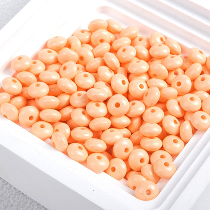 Acrylic Donut Spacer Beads 8mm Baking Colored Painted 100pcs 7
