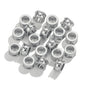 Stainless Steel Lace Spacer Beads 9mm Large Hole 20pcs 6