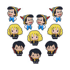 Silicone Focal Beads Anime Harry Potter Characters Holding Wands 20pcs