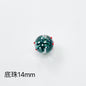 Hand Painted Christmas Enamel Glass Beads 12mm 14mm 1pc 36