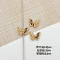 Flower Butterfly Metal Beads 16-20mm Baking Painted Glossy Finish 10pcs 20
