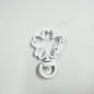 Zinc Alloy Cherry Shaped Spray Painted Swivel Buckle Keychain Clasps 10pcs 15