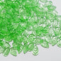 Czech Glass Beads Leaf 18mm Dark Blue Gradient Gold Shimmer 100pcs 19