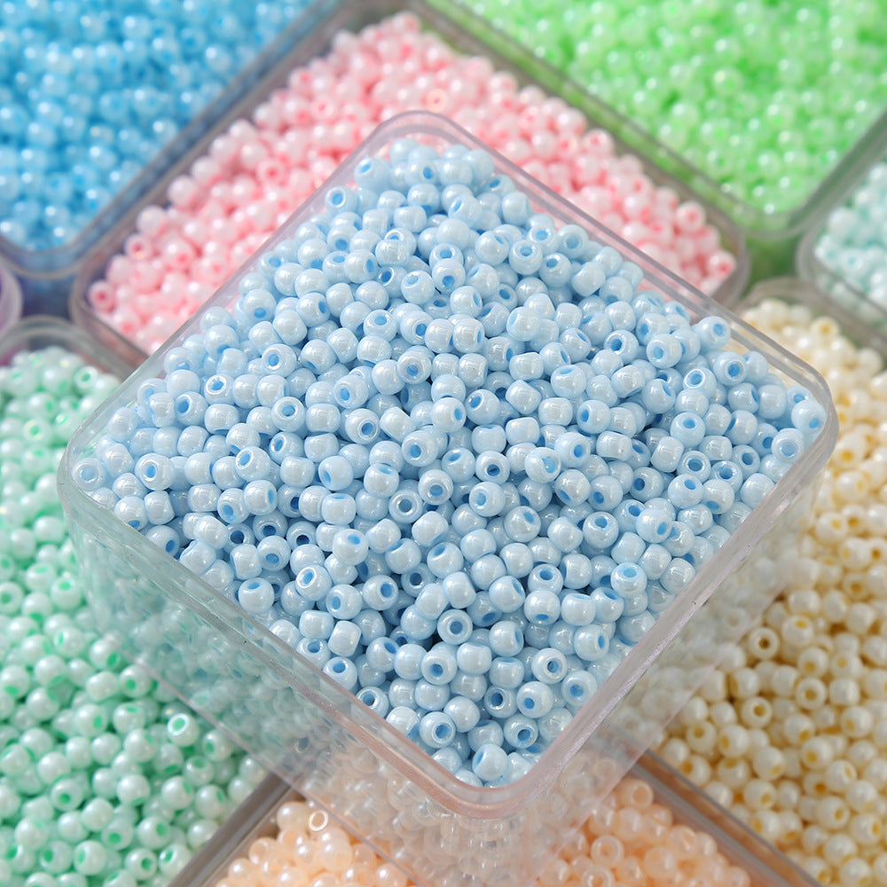 Czech Seed Glass Beads 4mm Glossy Pastel Colors 300pcs 4