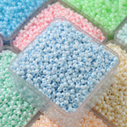 Czech Seed Glass Beads 4mm Glossy Pastel Colors 300pcs 4