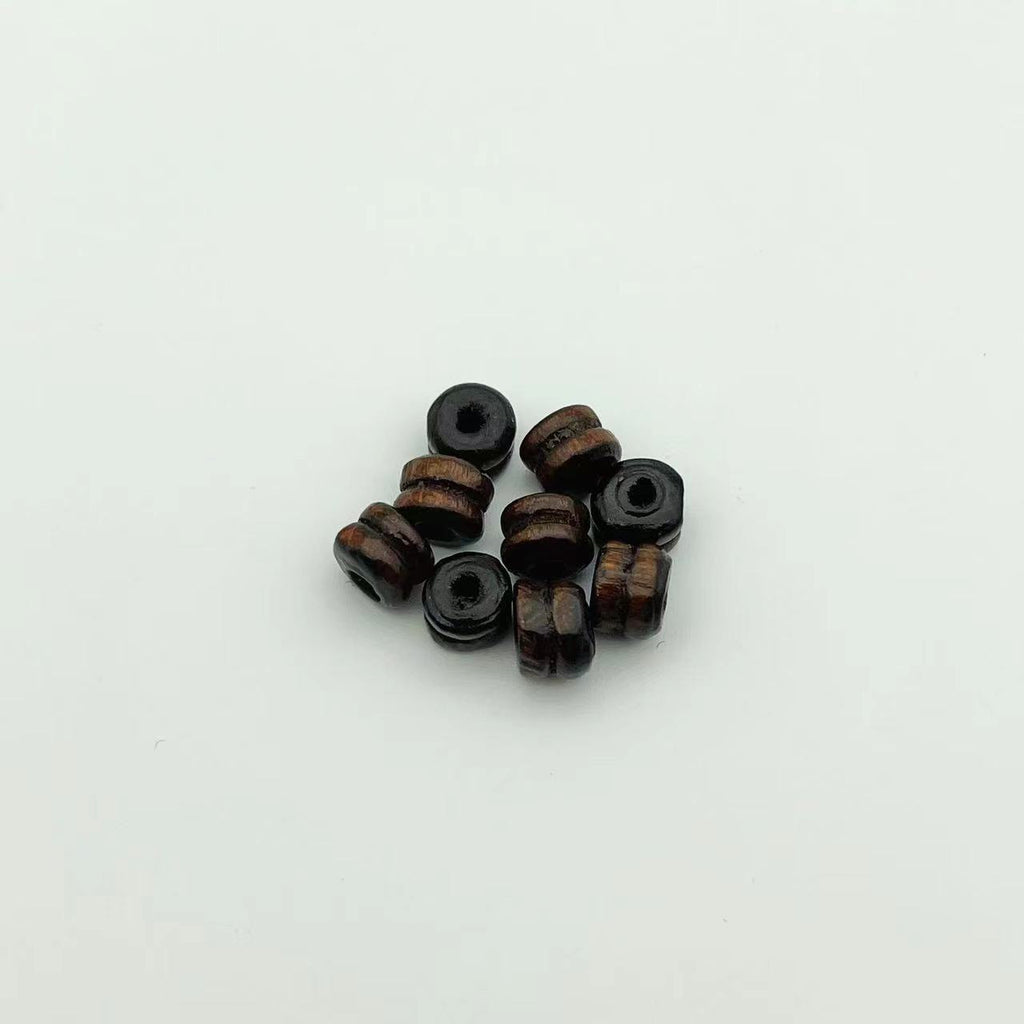 Wood Two Section Spacer Beads 6mm Multi-Color 1000pcs 2