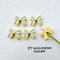 Bow Metal Beads 14mm 16mm Baking Painted Two-Color Alloy 10pcs 7