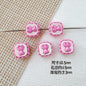 Star Shaped Metal Beads Adorable Painted Animals Glossy Alloy 10pcs 21