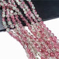 Crackle Flower Glass Beads 8mm Soft Purple Blue Gradient 3 Strands 37