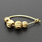 Brass Concave Spiral Metal Beads 2.5-8mm Twisted Groove 100pcs 4