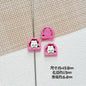 Baking Painted Window Kitten and Nice Rabbit Metal Beads 15/17mm 10pcs 8